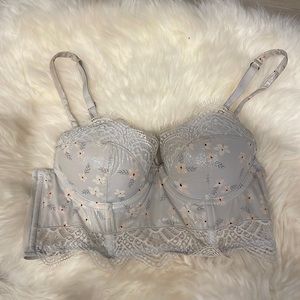 Victoria’s Secret Dream Angels floral Bustier Bralette crop top